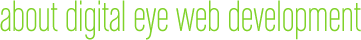 About Digital Eye Web Development