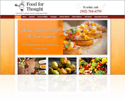 Food for Thought Example Website Development