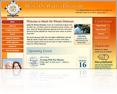 Meals on Wheels Example Website Development