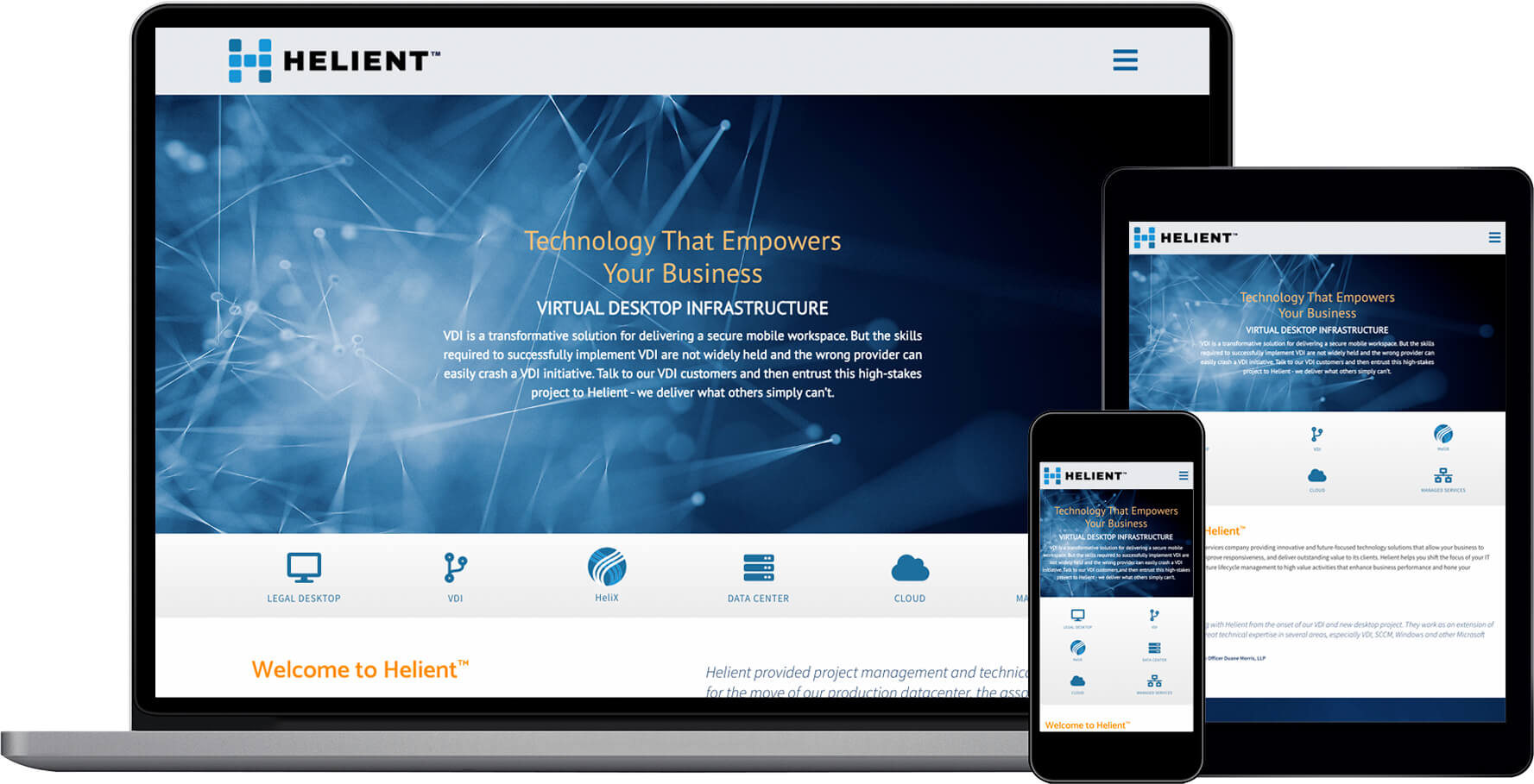 Helient Systems Responsive Website Design