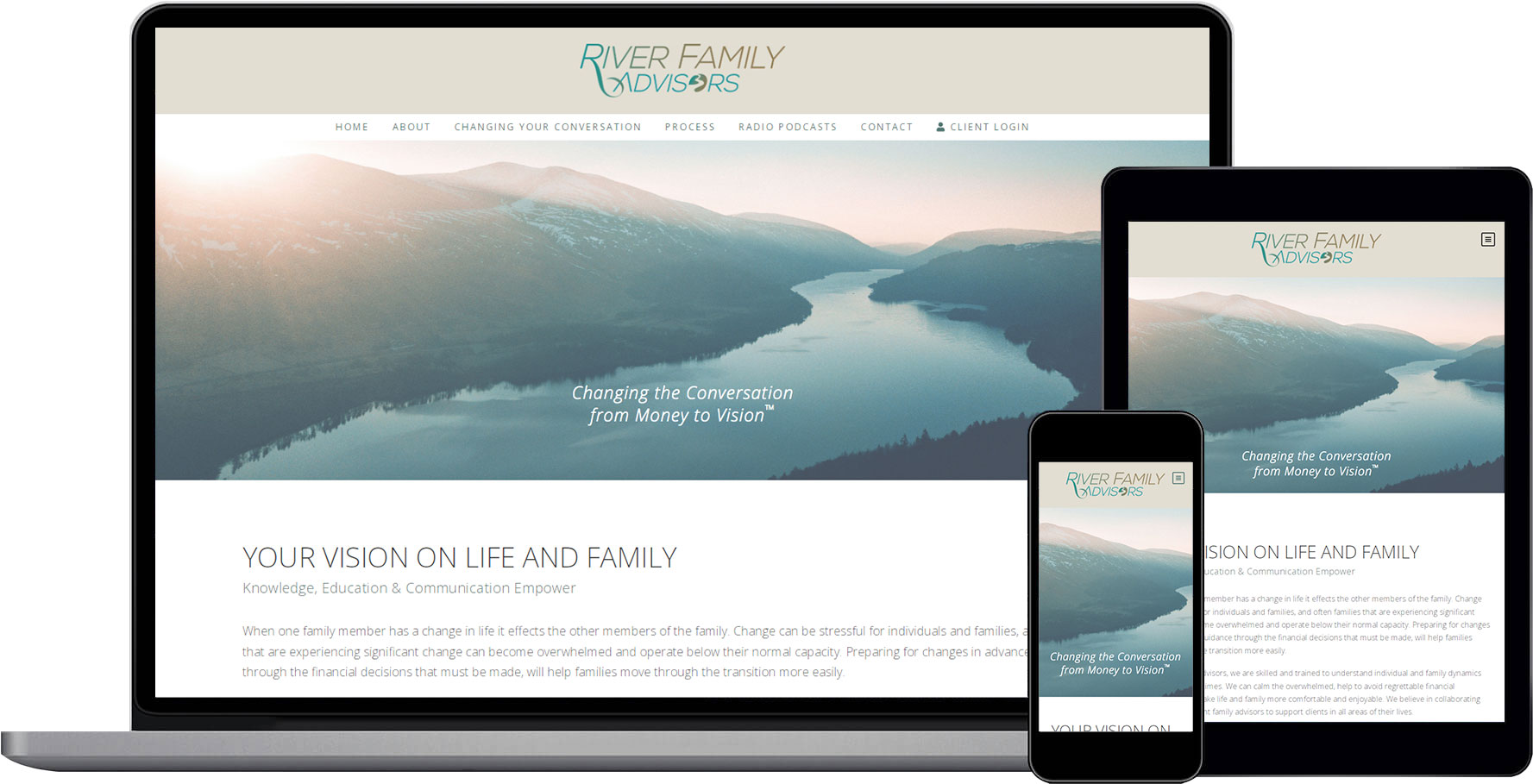 River Family Advisors Website Design