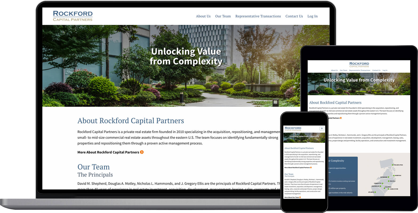 Rockford Capital Partners Responsive Website Design