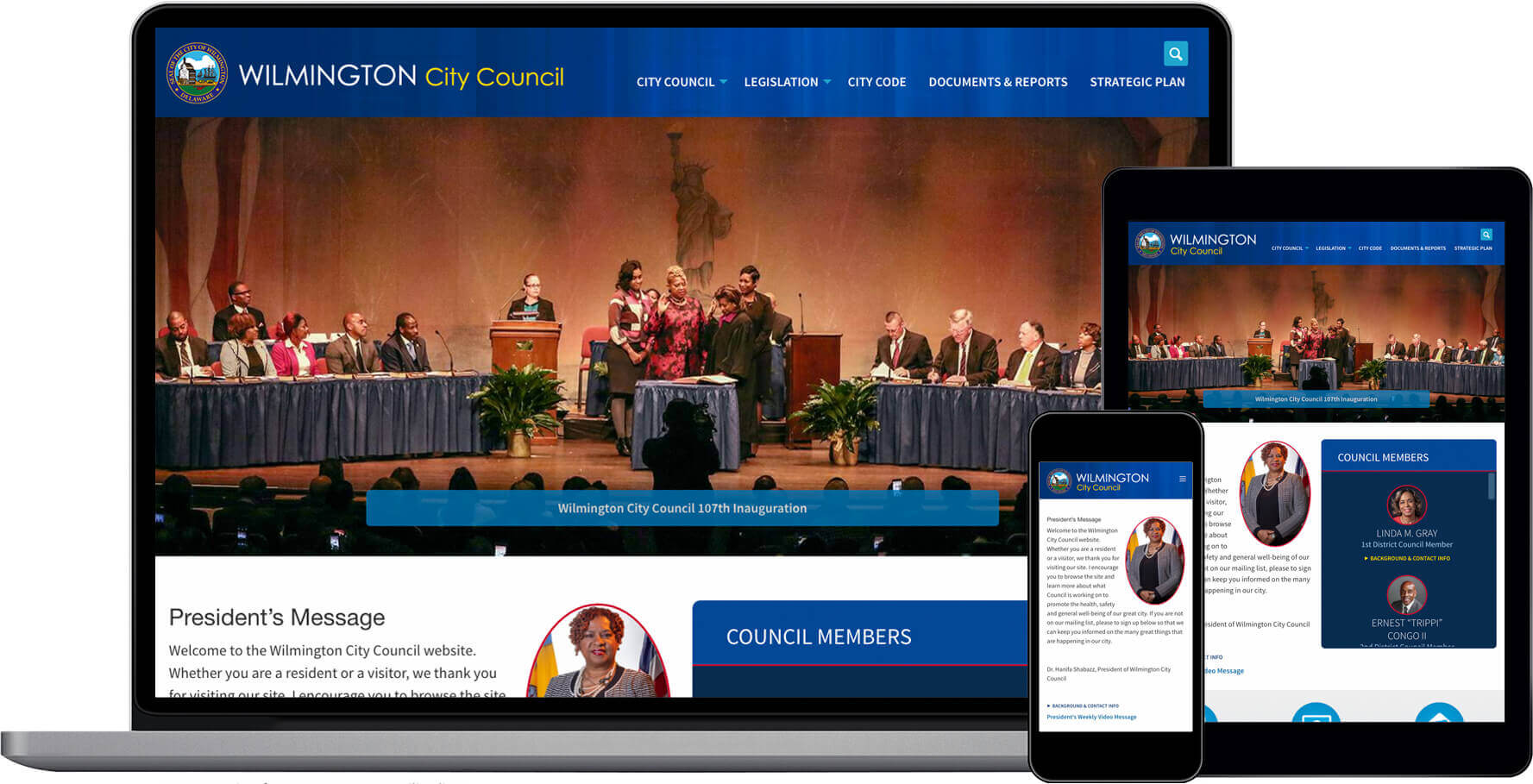 Wilmington City Council Responsive Website Design